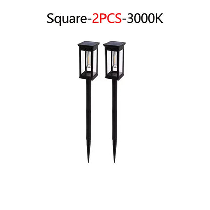 Retro Solar Pathway Warm Lights Outdoor Garden Incandescent Bulb