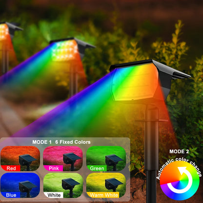 Solar Powered Wall Light Auto On/Off for Yard Garden Pathway