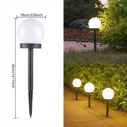 Solar Powered LED Bulb Lamp Energy Light Outdoor Garden