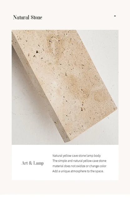 Outdoor Waterproof Wall Lamps Strip Natural stone Wall Lights