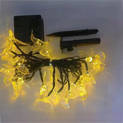 20/30/50 Leds Solar String Light Hummingbird RGB Lights
