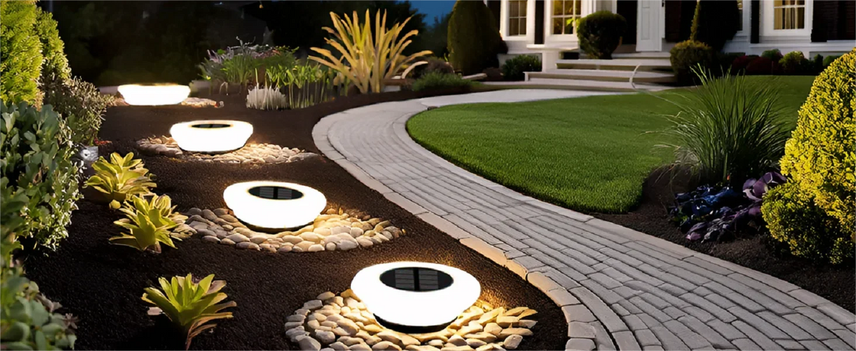 Outdoor Solar Pathway Lights IP65 Rated LED Landscape Lighting