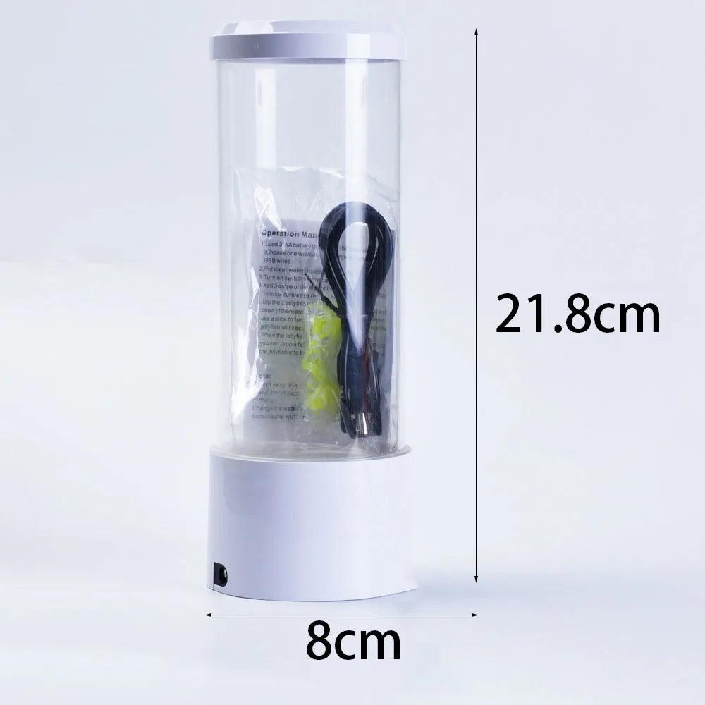 LED Jellyfish Aquarium Night Light, 7-Color Changing
