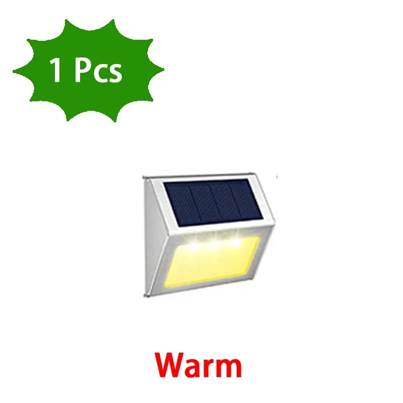 Solar Lights LED Stainless Steel Outdoor Deck Lights Solar