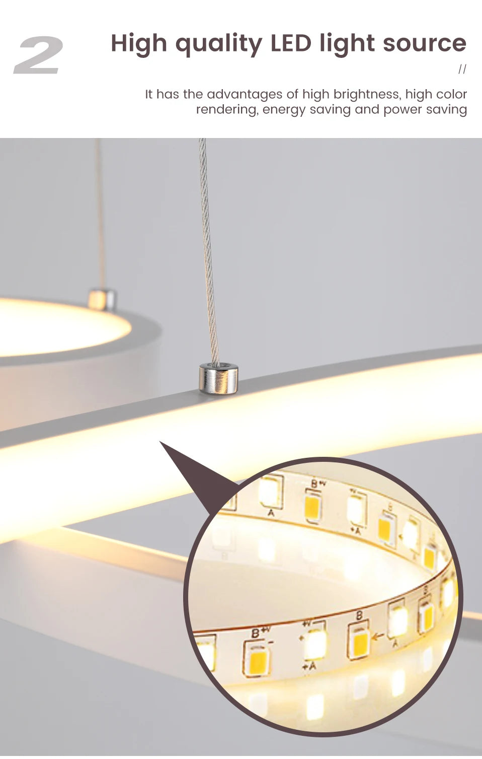 Hanging Lights Remote Dimming Kitchen Led Cord Pendant Lamp