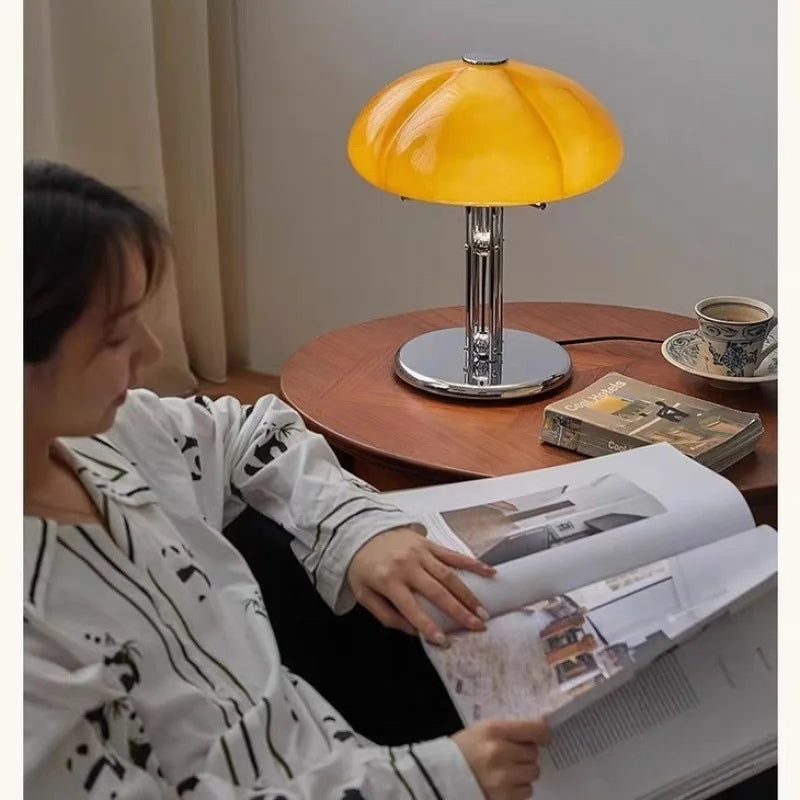 Korean Bauhaus Bedroom Mushroom Desk Lamp
