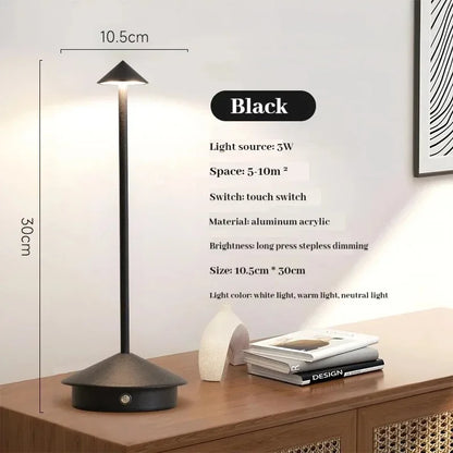Rechargeable LED Table Light Wireless Desk Night Bedside Lamp