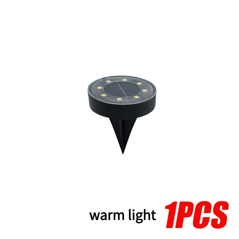 LED Outdoor Solar Power Ground Light IP68 Waterproof Lighting