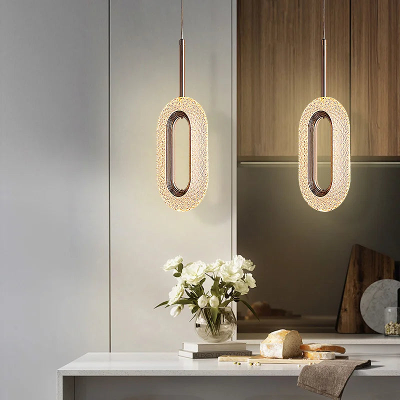 Modern Crystal LED Pendant Lamps Indoor Lighting For Home Decor