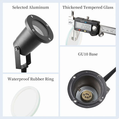 Outdoor Lawn Light IP65 Waterproof GU10 Replaceable Bulb Spot Light