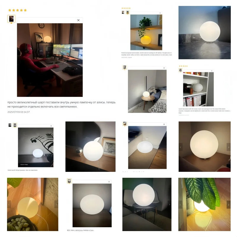Decorative Ball Table Lamp Bedside Nightlight