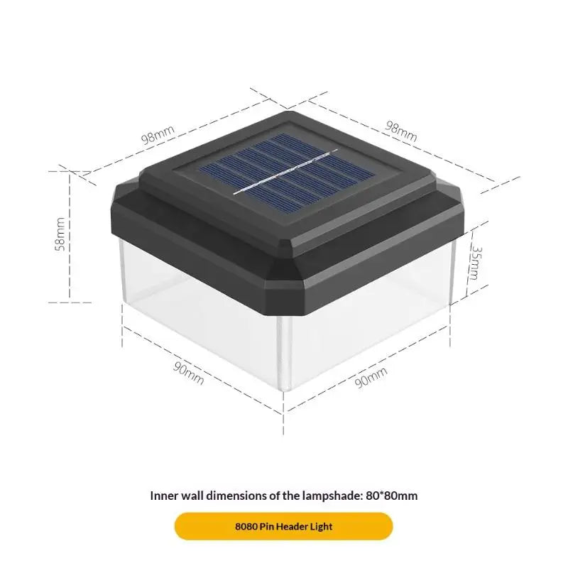 1Pcs IP65 Waterproof Solar Fence Lamp Solar LED Light