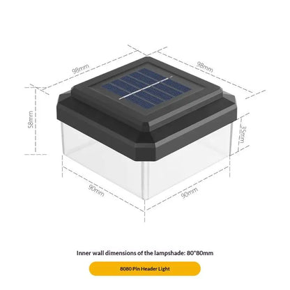 1Pcs IP65 Waterproof Solar Fence Lamp Solar LED Light