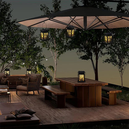 1~3 Pack Solar Lights Outdoor Hanging Lanterns  LED String Lamp