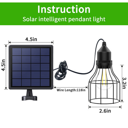 Intelamp Solar Pendant Lamp Outdoor Home and Garden Decoration