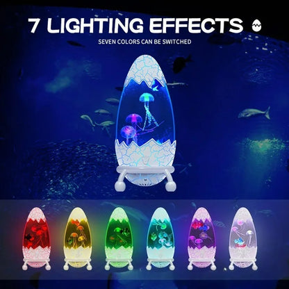 LED Lava Volcano Lamp with Remote Control RGB Light