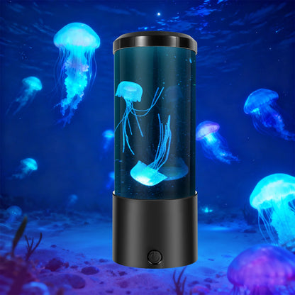 LED Jellyfish Lava Lamp Mini Aquarium Simulation Decorative