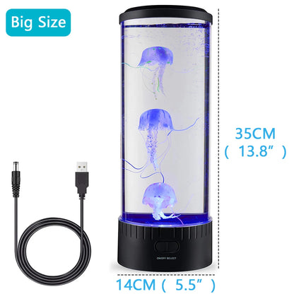 Jellyfish Lamp Color Changing Remote Control  Aquarium Tank