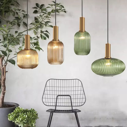 Simple Retro Single Head Ceiling Chandelier Creative  Light