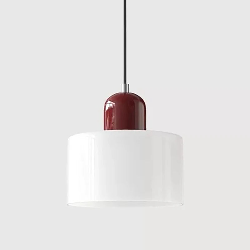 Nordic Modern Glass Bedroom Bedside Long Line Small Chandelier