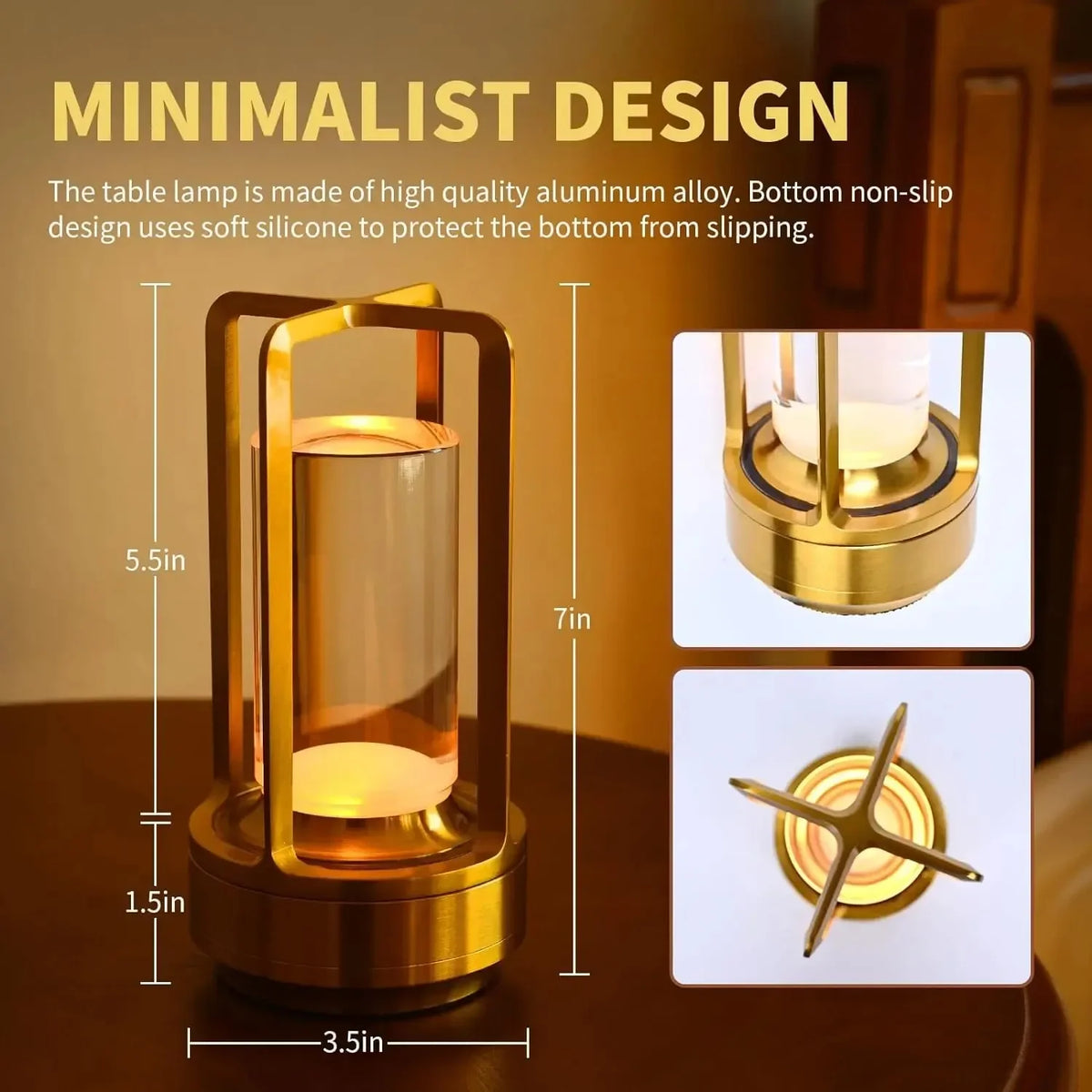 Nightlight Rechargeable Led Cordless Table Lamp