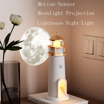 Moon Lamp Projection Lighthouse Lamps Night Light
