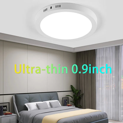 Led Ceiling Lights Fixture 110V 220V Ultra Thin Panel Lamp