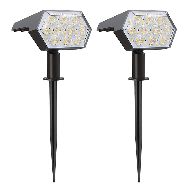 Solar Lights Outdoor  92 LED Solar Spot Lights Outdoor IP67 Waterproof