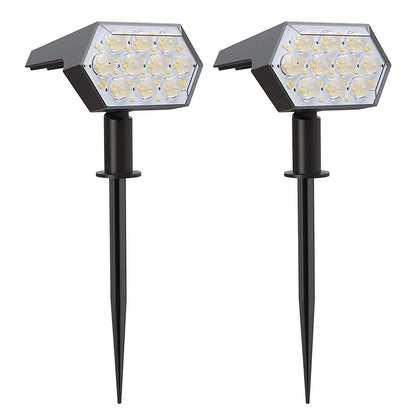 Solar Lights Outdoor  92 LED Solar Spot Lights Outdoor IP67 Waterproof