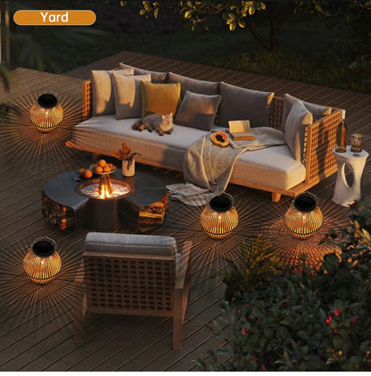 Solar Lantern Outdoor Solar Lanterns Waterproof for Garden Yard