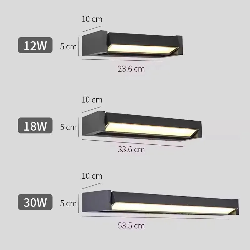 Outdoor Wall Light LED 350Adjustable Angle Waterproof Wall Lamp