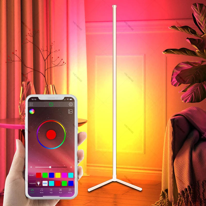 Tuya RGB Floor Lamp180cm White Smart APP Remote Control