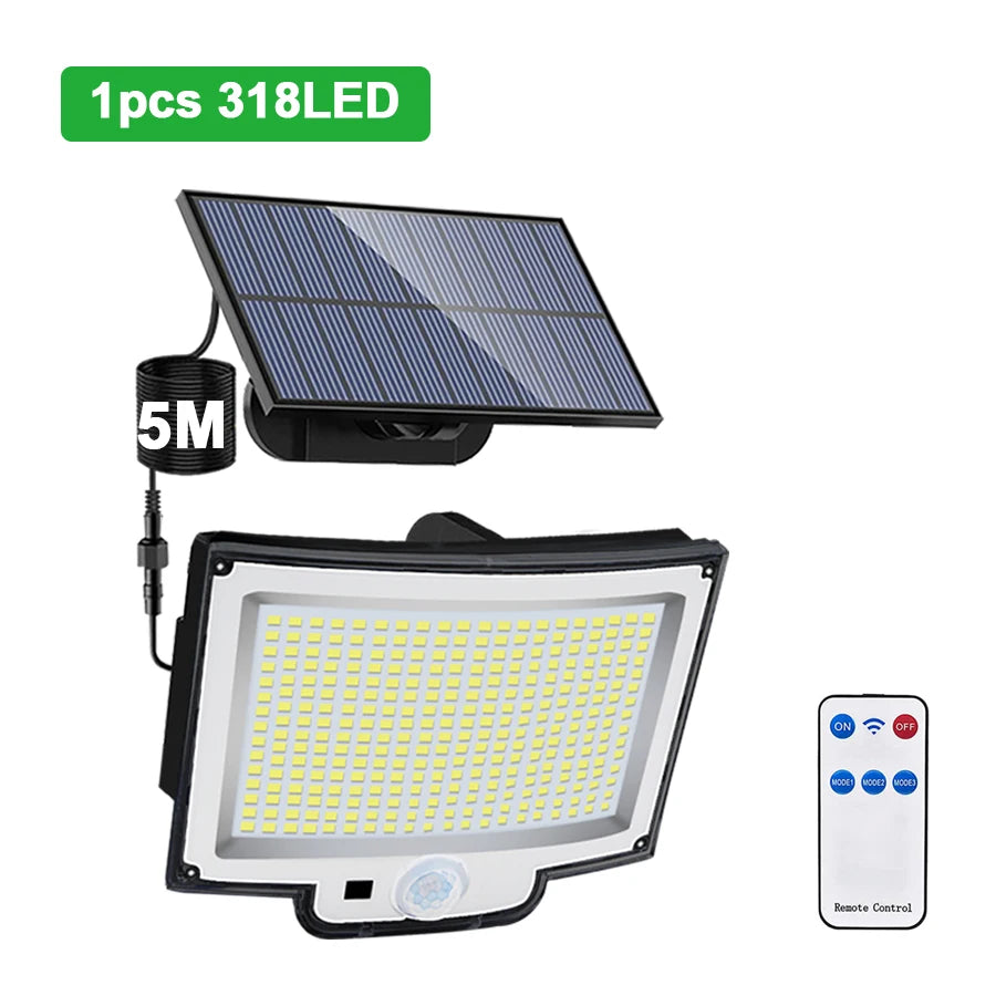 Solar Light Outdoor 328/348 LED Integrated Super Bright Motion