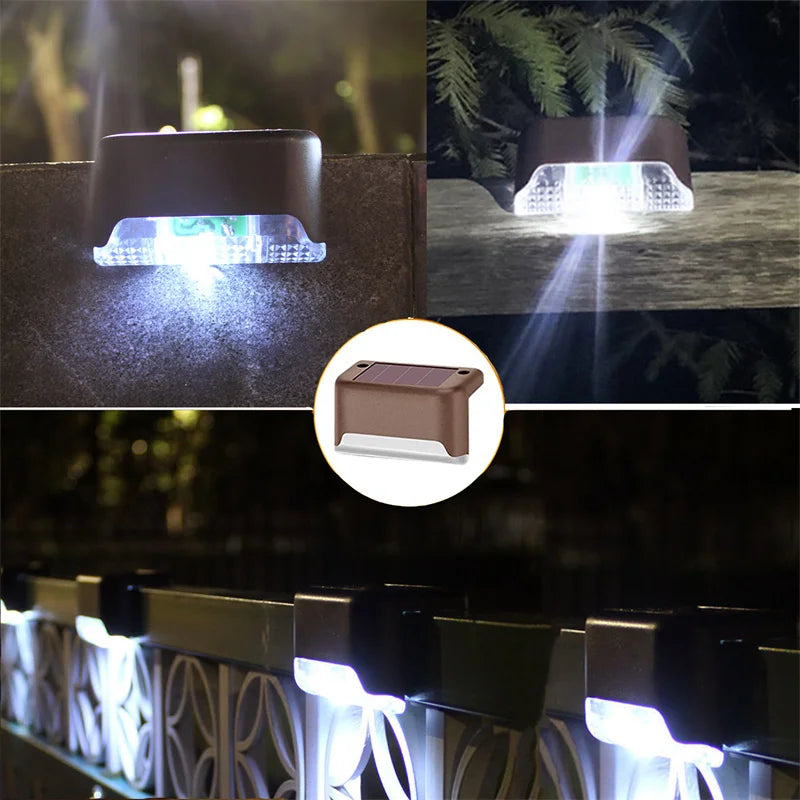 Solar Deck Lights LED Waterproof Outdoor Solar LED Step Lights