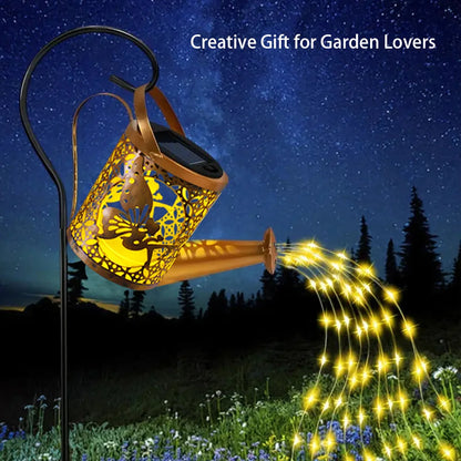 Solar Watering Can Light Outdoor Garden Decoration