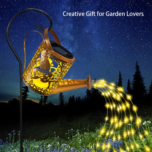 Solar Watering Can Light Outdoor Garden Decoration