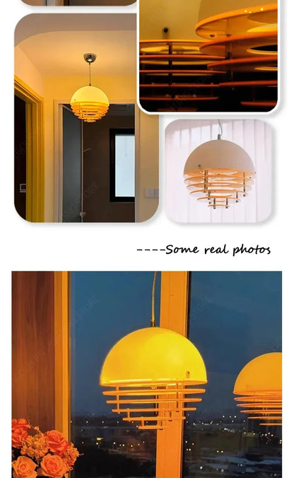 Nordic Danish Sunset Orange Restaurant Bar Pendant Lamp