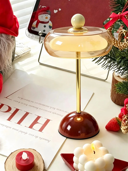 Dopamine Retro Flying Saucer Table Lamp Colorful Vintage