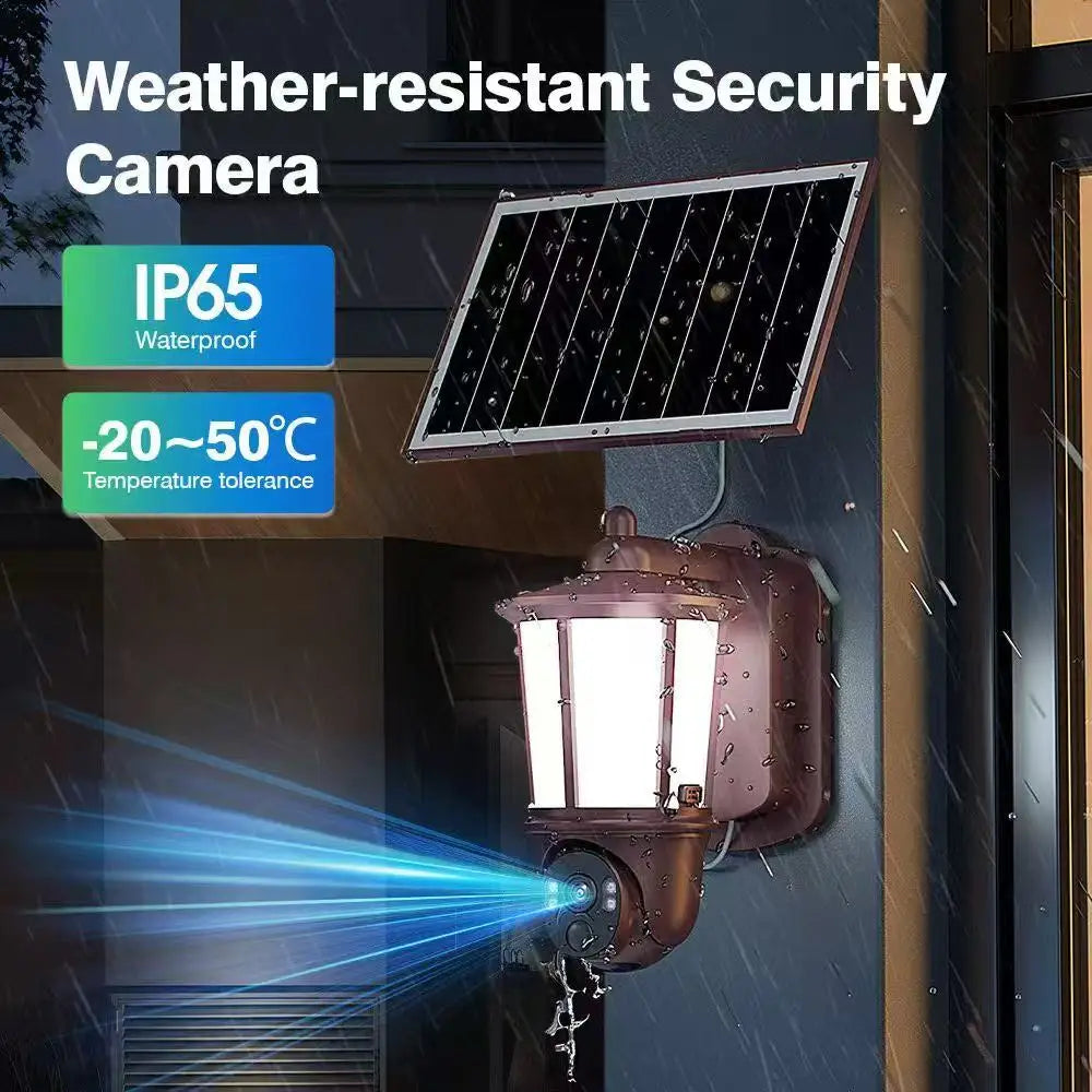 Solar LED Wall Light with 2.4G WIFI HD Camera Outdoor