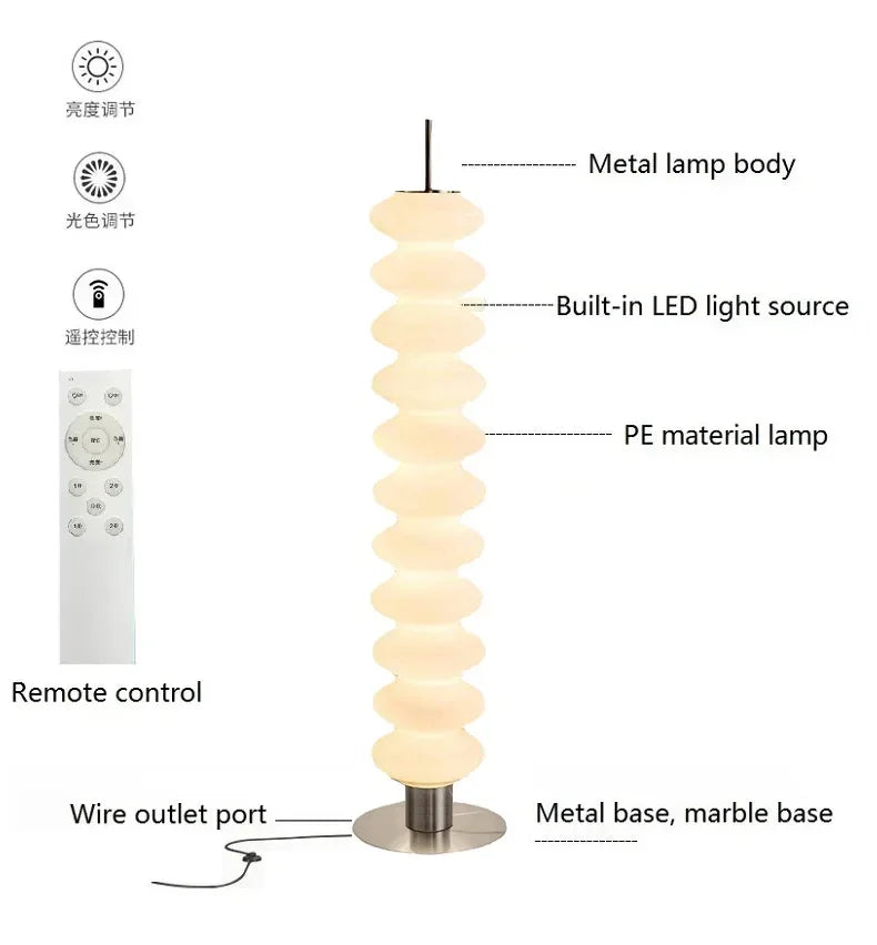 Nordic Style Acrylic Floor Lamps LED Ambient Lights