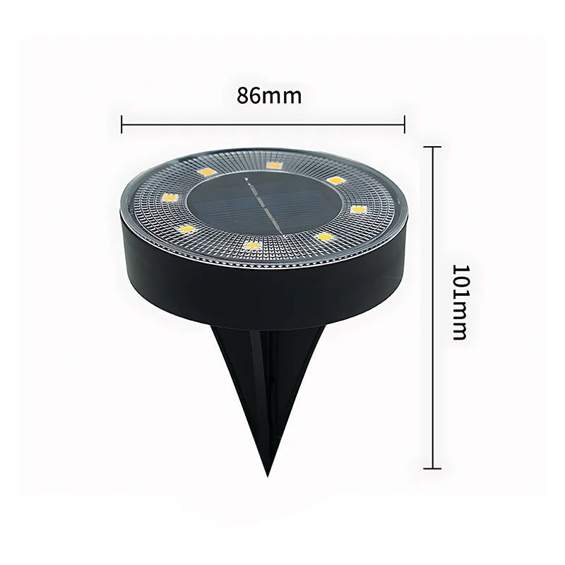 LED Outdoor Solar Power Ground Light IP68 Waterproof Lighting