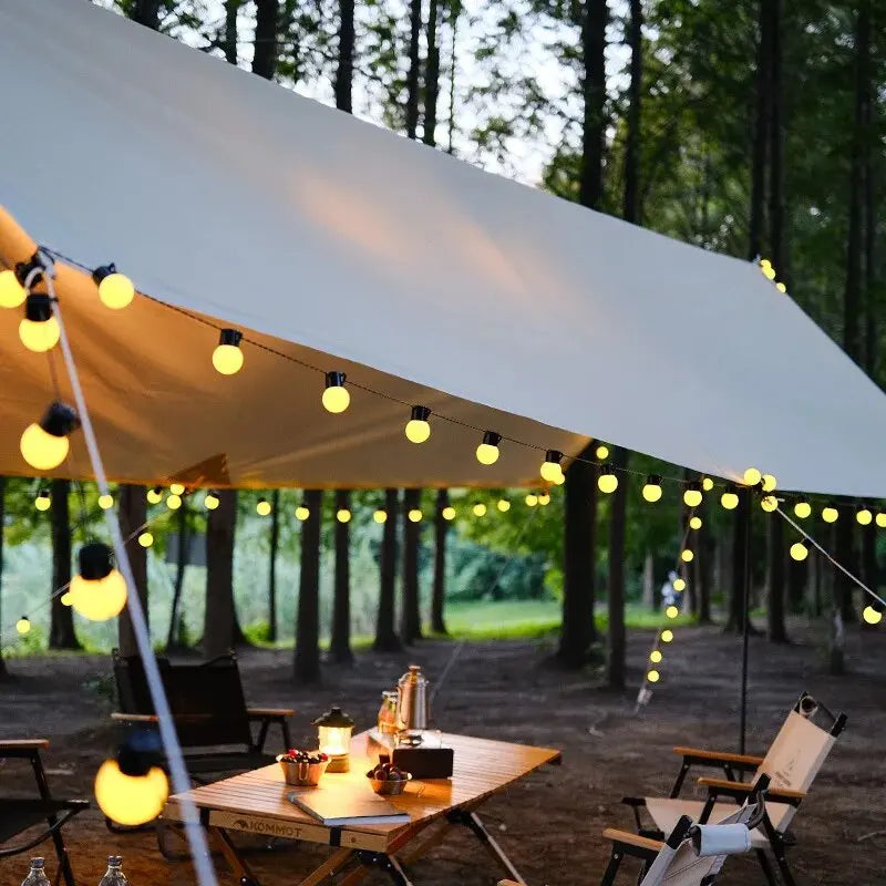 1PC LED Solar Light String Outdoor White Balls Decoration Lights