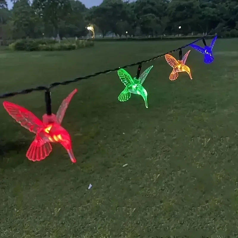 20/30/50 Leds Solar String Light Hummingbird RGB Lights