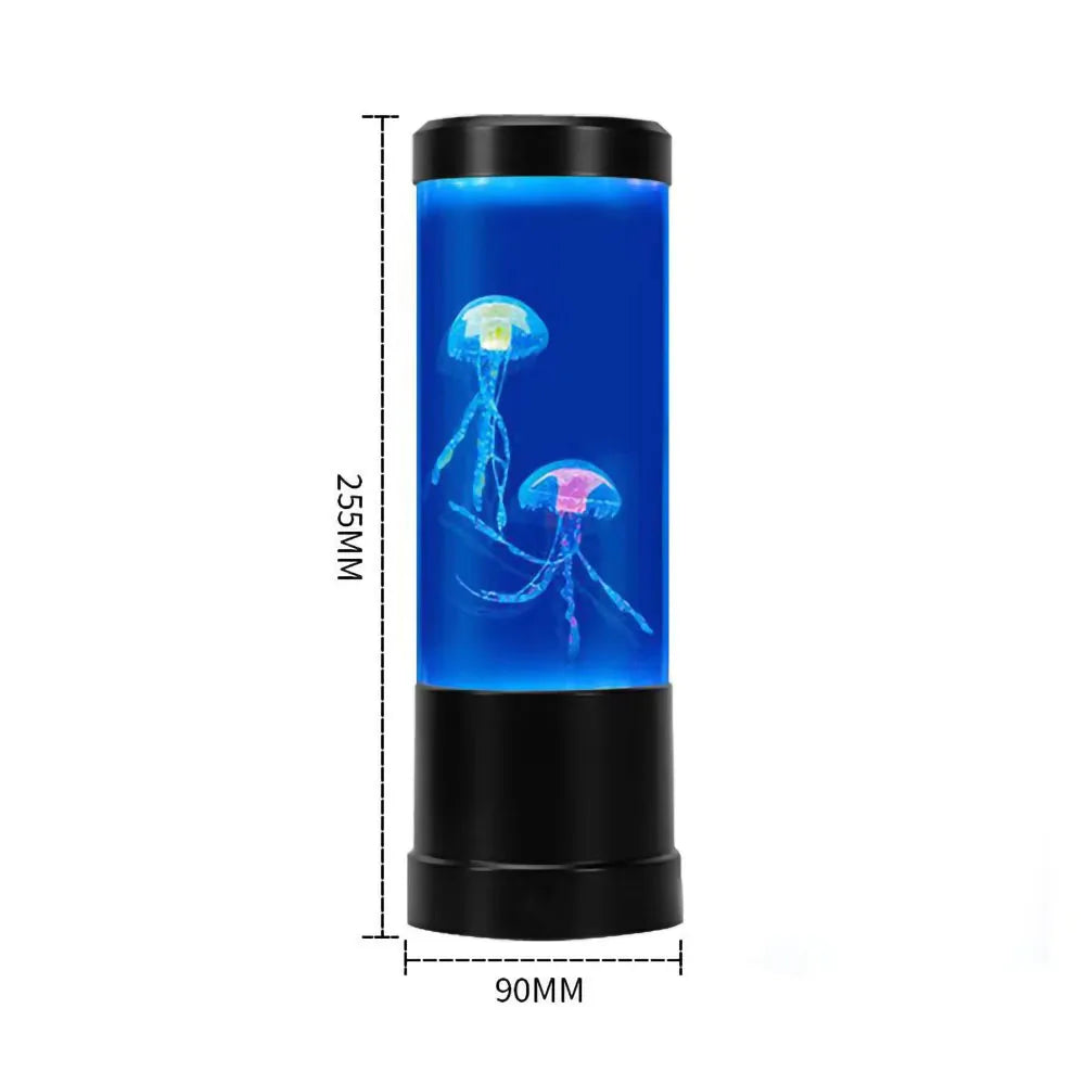 LED Jellyfish Aquarium Night Light, 7-Color Changing