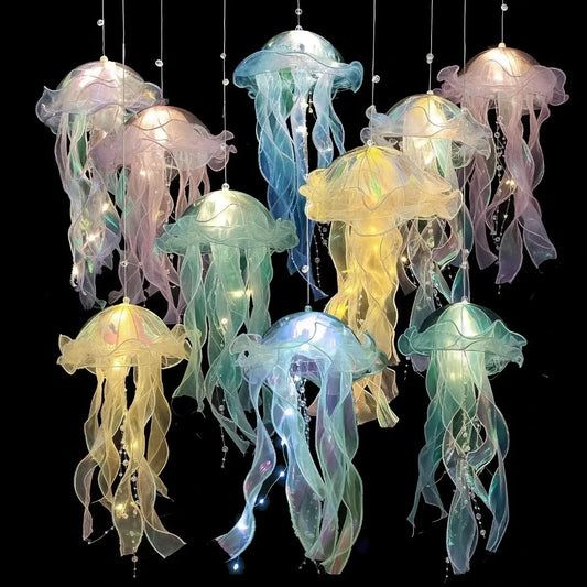 Ribbon&Bead LED Bulbs Ceiling Bedroom Decoration Lamp Mermaid