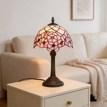 Tiffany Cherry Blossom Lamp Stained Glass Table Lamp