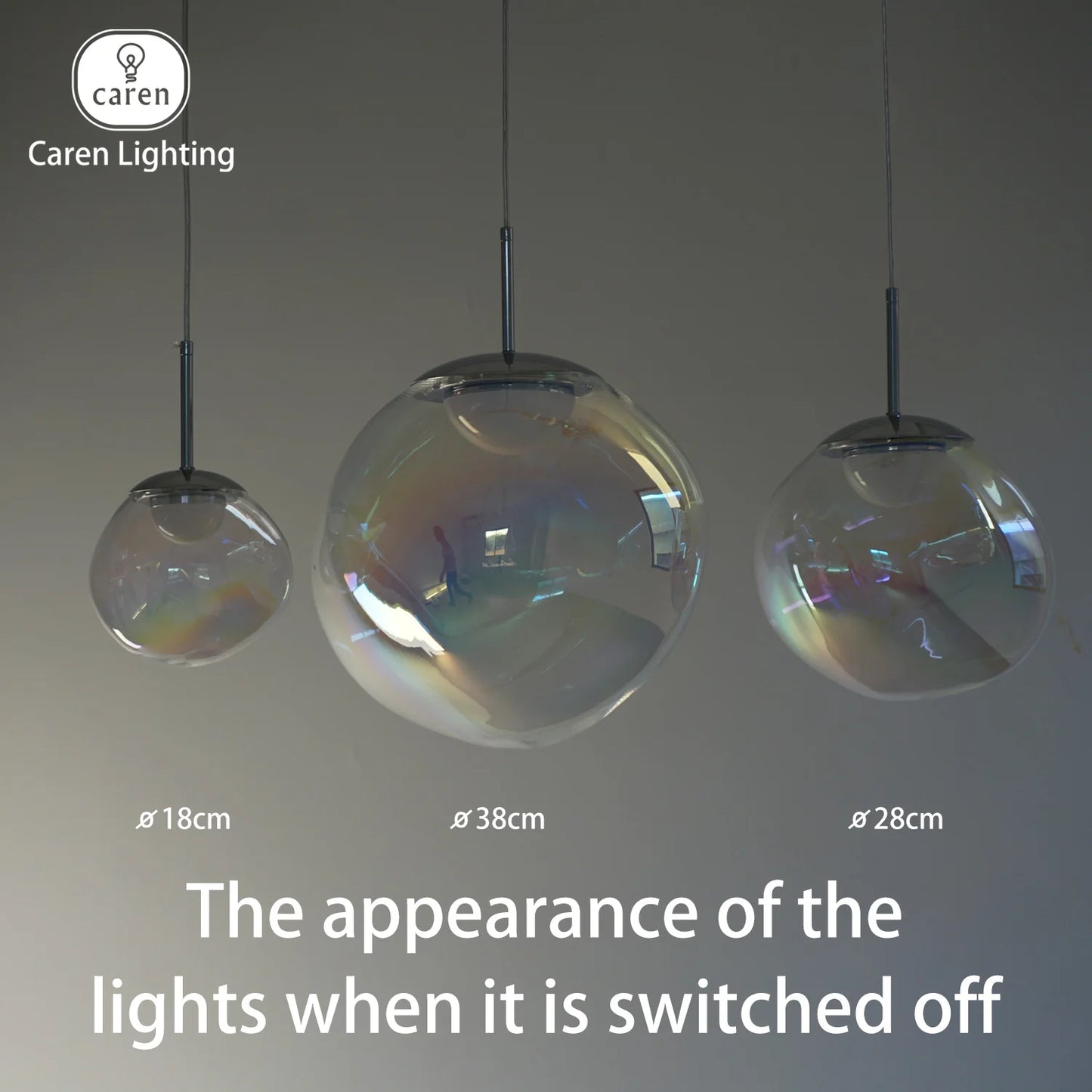 Caren Lighting Iridescence dinning Pendant PVD Rainbow