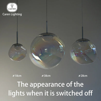 Caren Lighting Iridescence dinning Pendant PVD Rainbow