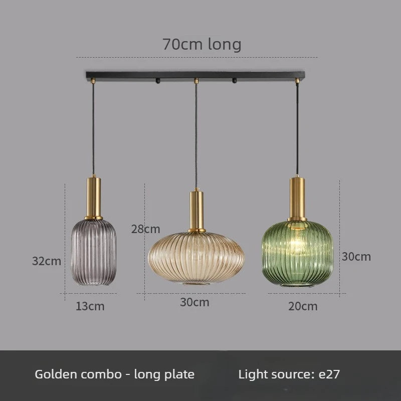 Simple Retro Single Head Ceiling Chandelier Creative  Light