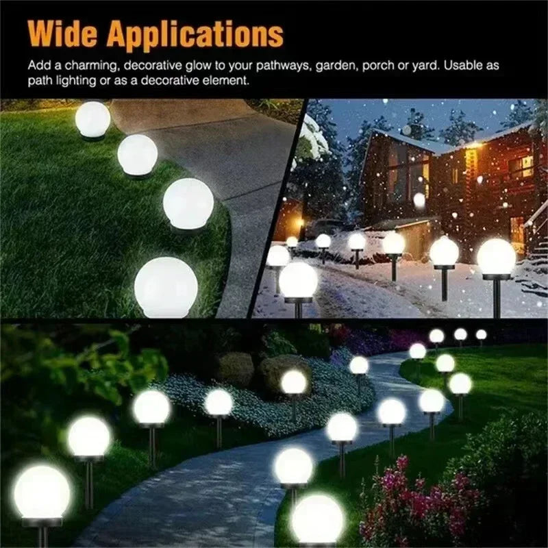 Solar Powered LED Bulb Lamp Energy Light Outdoor Garden